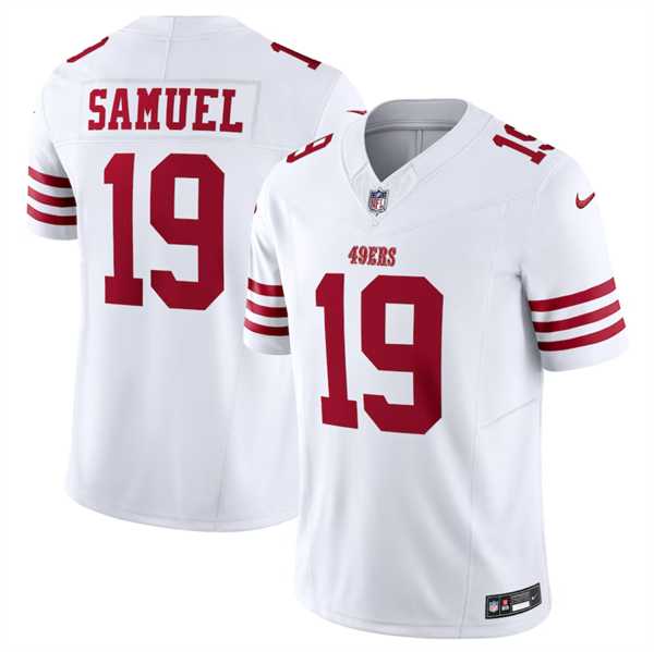 Men & Women & Youth San Francisco 49ers #19 Deebo Samuel White 2023 F.U.S.E. Vapor Untouchable Limited Stitched Football Jersey